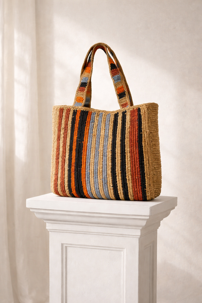 Sac cabas en raphia artisanal I