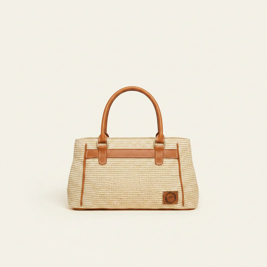 Sac Madeleine – Cabas en Raphia Naturel Fait Main | Mahay Paris