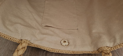 Sac LENA NATURE – Grand Cabas en Raphia Naturel Fait Main | Mahay Paris