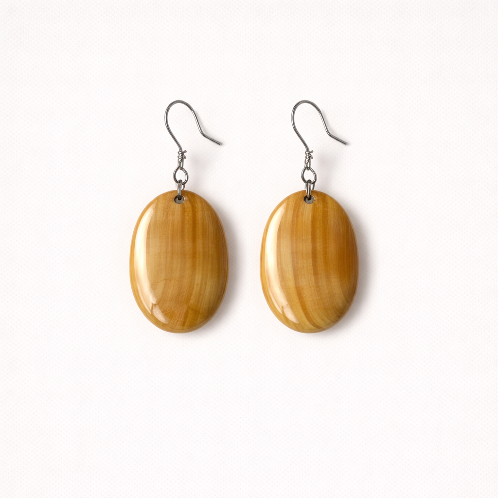 Boucles d'oreilles Tuileries – Corne de Zébu Artisanale