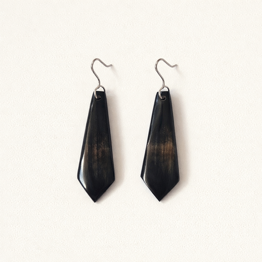 Boucles d'oreilles Saint-Honoré – Corne de Zébu Artisanale