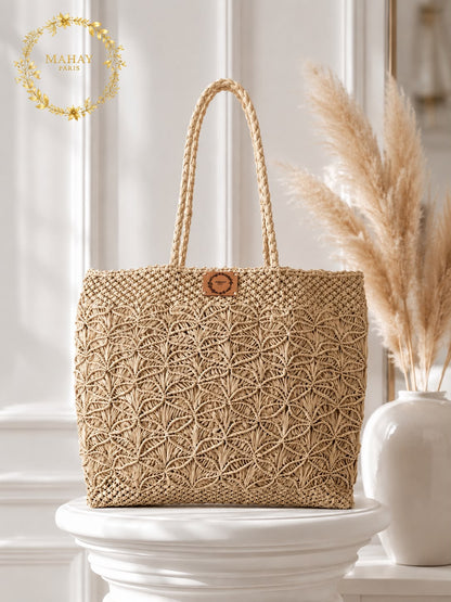 Sac Concorde en Raphia naturel de Madagascar