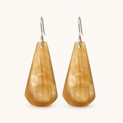 Boucles d'oreilles miel doré