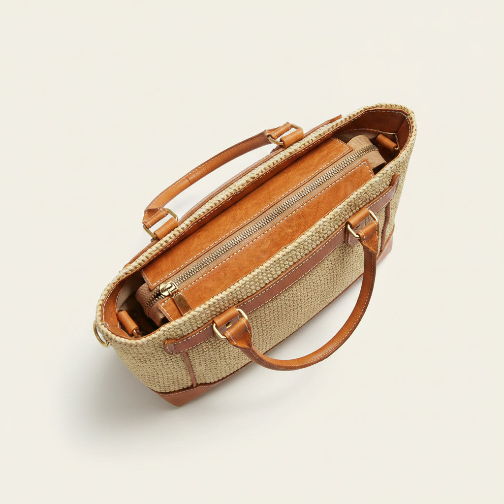 Sac Madeleine – Cabas en Raphia Naturel Fait Main | Mahay Paris