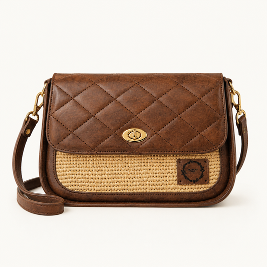 Bandoulière Mahay en Raphia Naturel | Sac Artisanal Madagascar – Mahay Paris